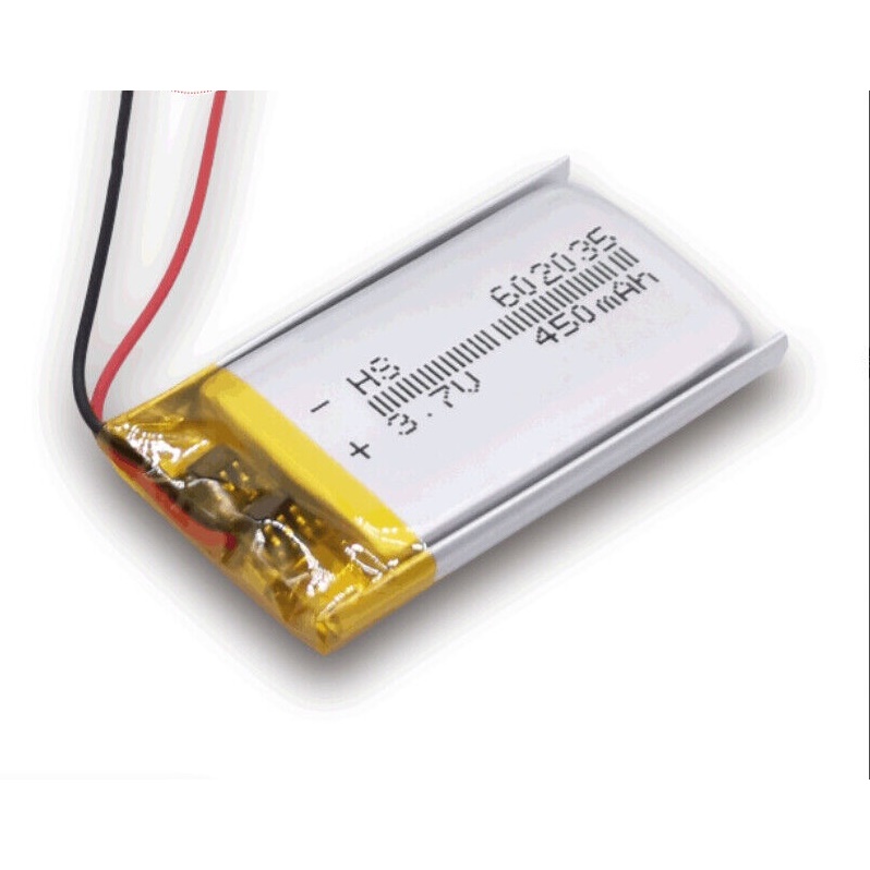 Battery Li-Polymer เบอร์ 602035 3.7V 450mAh (2274)