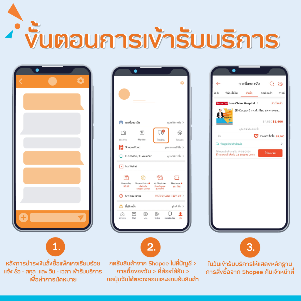 [E-Coupon] รพ.หัวเฉียว ชุดตรวจสุขภาพ Gold (ชาย)