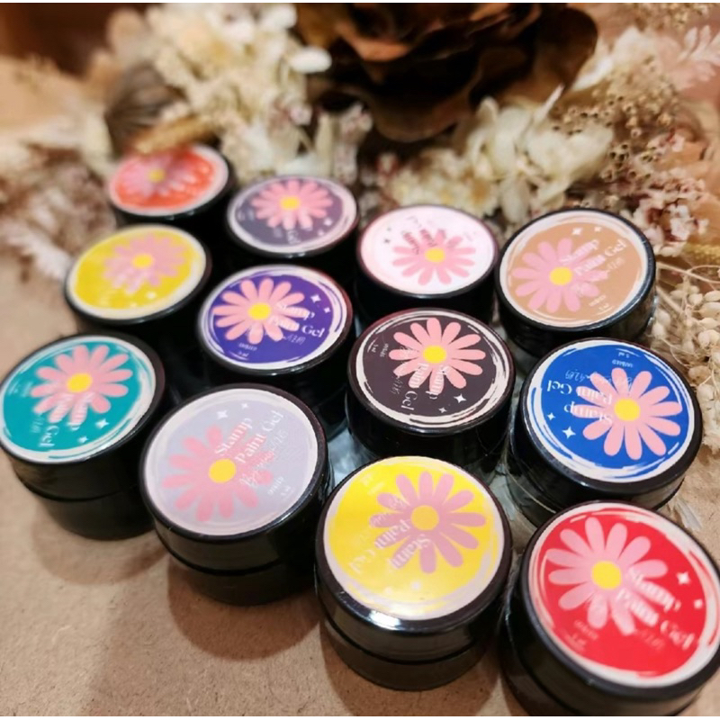 สีเจล2in1ปั้มได้เพ้นท์ได้💥เซต12สี💥lalalyn4289