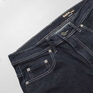 RAGA-R326 กางเกงยีนส์(ผ้าญี่ปุ่นยืด) ทรงกระบอกเล็ก Dark Navy