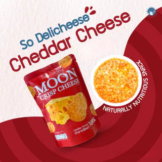 Moon Crisp Cheese ขนมชีสกรอบ ชีสแท้ ไม่ผสมแป้ง โปรตีนสูง ขนาด 15 กรัม