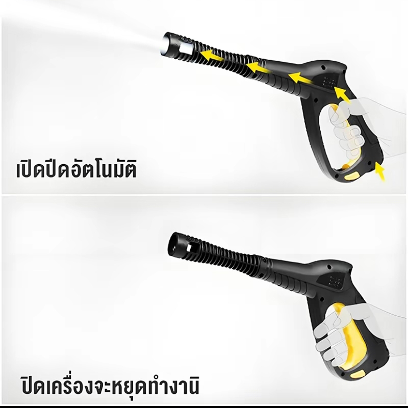 REAIM เครื่องฉีดน้ำแรงดันสูง ปั้มแรงดันสูงล้างรถ 400 บาร์ 3800W เครื่องฉีดน้ำ สามารถดูดน้ำได้ด้วยตัวเอง ราคา ถูกที่สุด ดีลบีเคเค แกลเลอรีภาพที่ 4