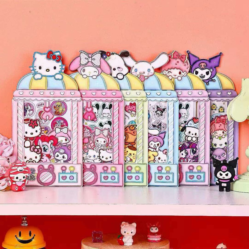 สมุดสติกเกอร์Sanrio กระดาษตู้ซาริโอ้น่ารัก กระดาษซาริโอ้ สมุดสติกเกอร์