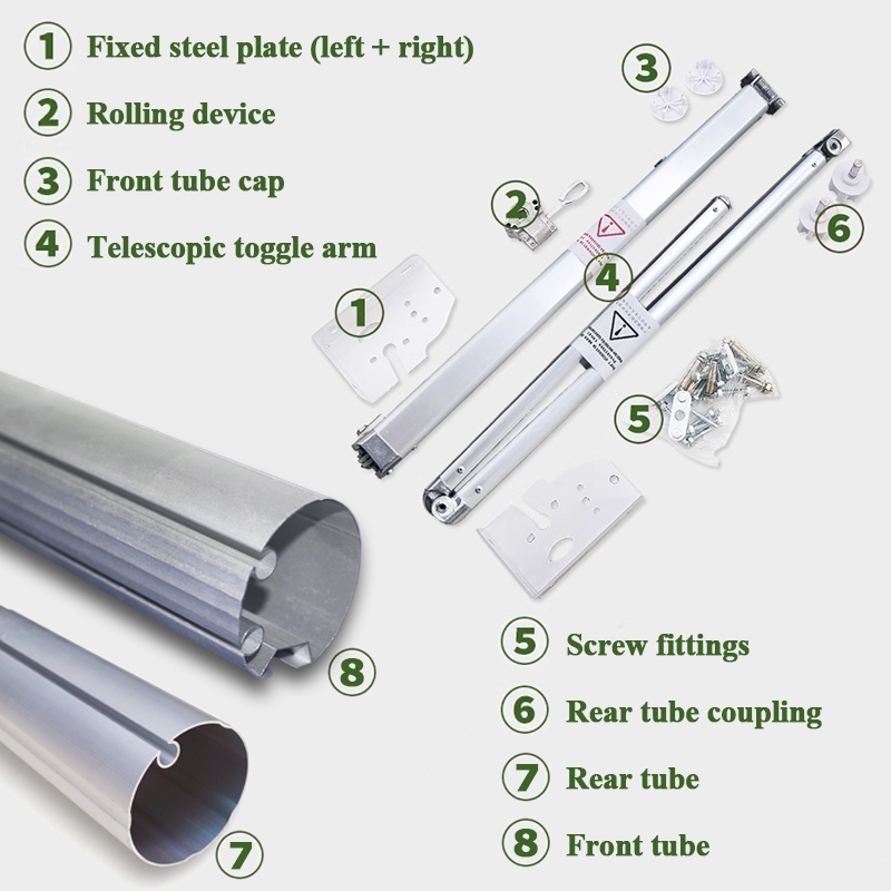 จัดส่งฟร Sun Terrace บังแดด กันสาดพับเก็บได้ กันสาดปรับได้ กันสาดพับได้ กันสาดกันฝน การรับประกันตลอดอายุการใช้งาน - รูปที่ 5