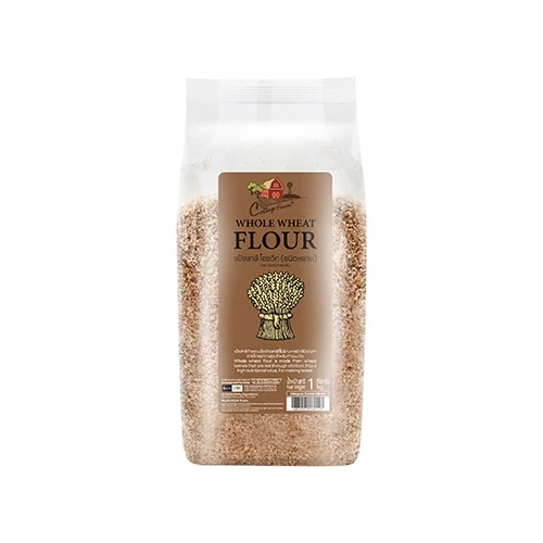 แป้งโฮลวีทชนิดหยาบ 1kg. ตราคอทเทจฟาร์ม หยกออนไลน์