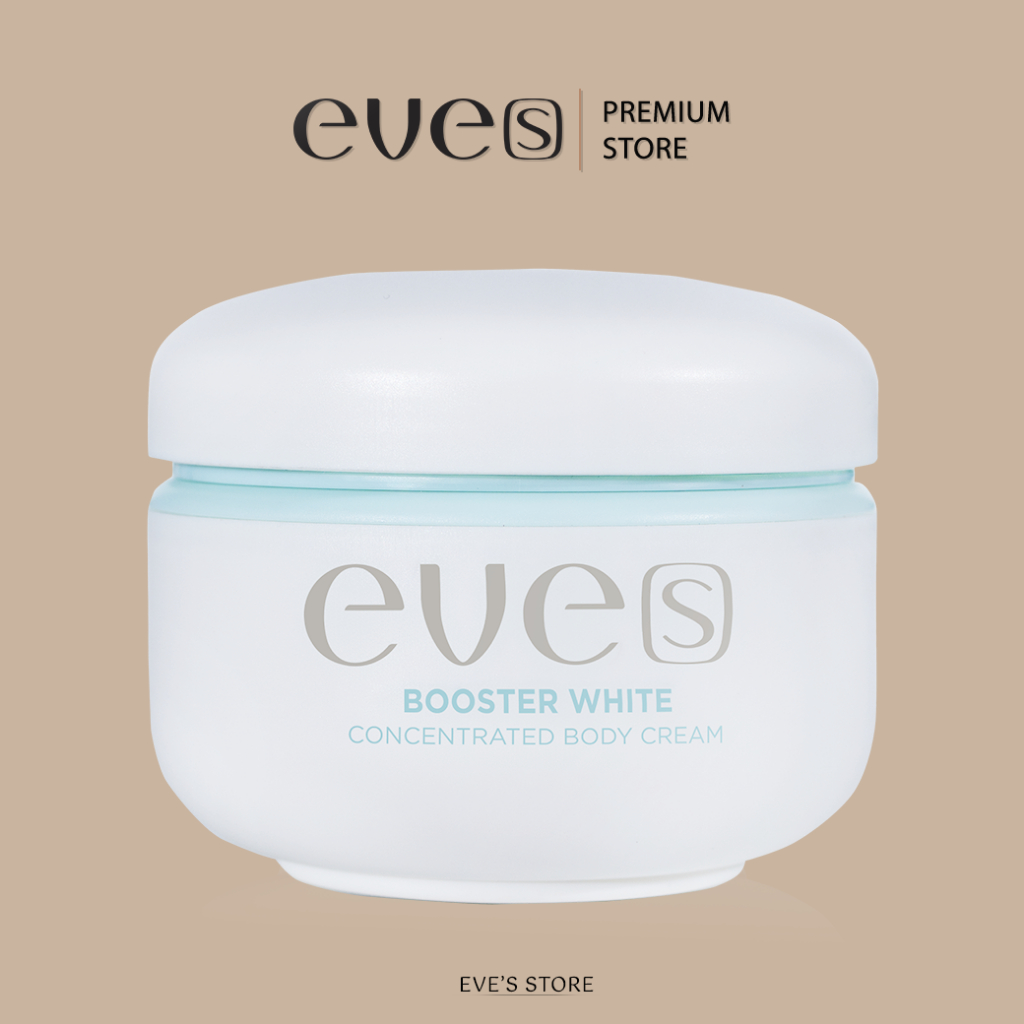 EVE'S บูสเตอร์ ครีม อีฟส์ 100 g. ช่วยให้ผิวกระจ่างใส ชุ่มชื้น ยืดหยุ่น ผิวสุขภาพดี ป้องกันการแตกลาย ลดรอยแตกลาย หลังคลอด