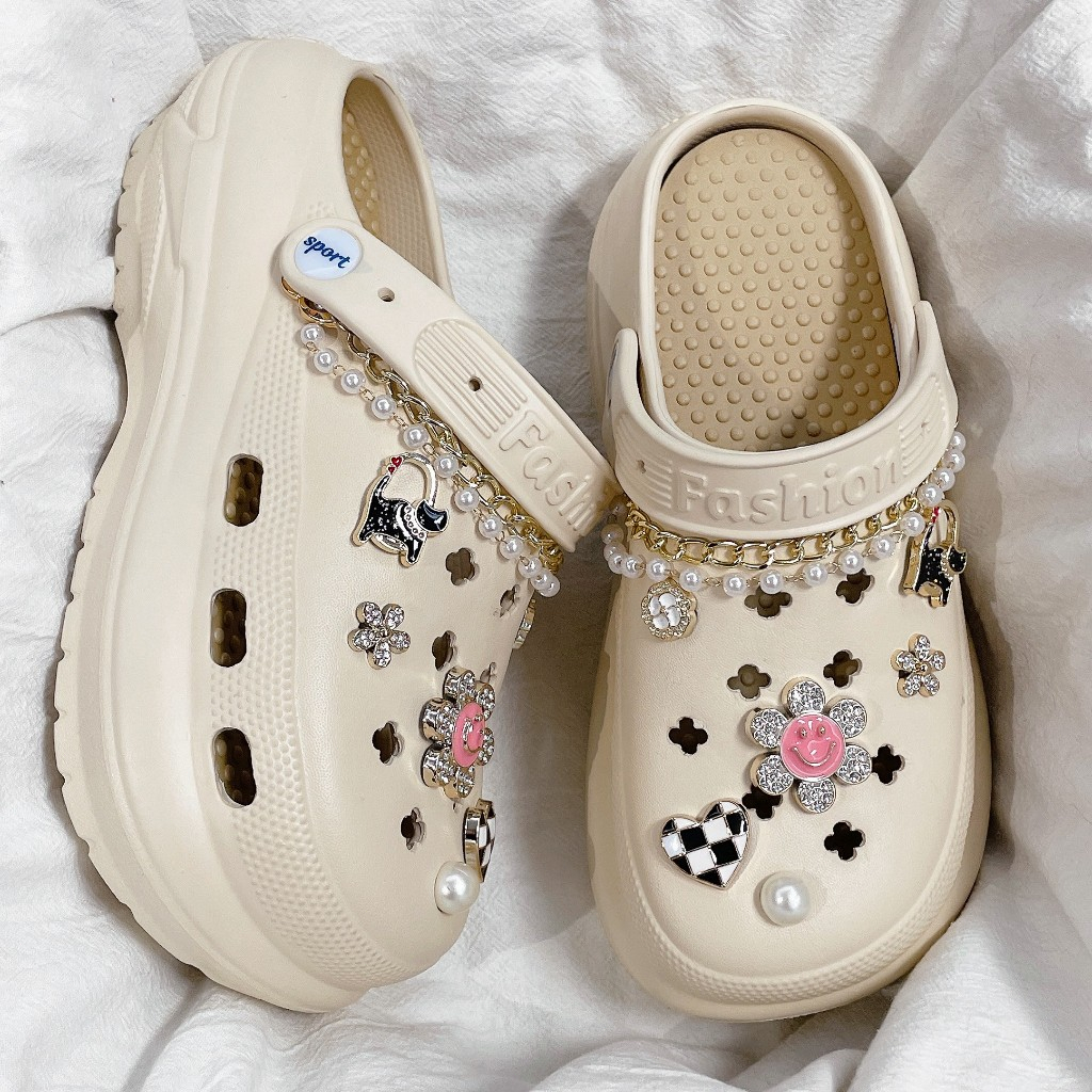 EveStep รองเท้าแตะหัวโตแฟชั่น รองเท้าแตะผู้หญิง รองเท้าลําลอง การจับคู่อย่างมีสไตล์ รูปร่างสวยงามและน่ารัก มีสไตล์และสะด