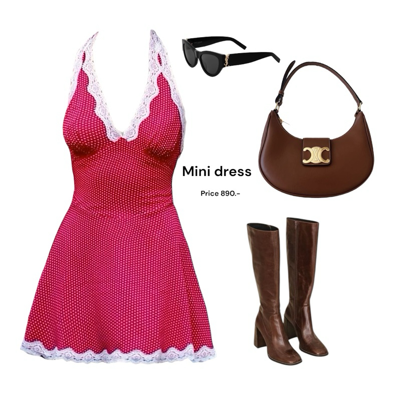 Red polka dot dress❤️