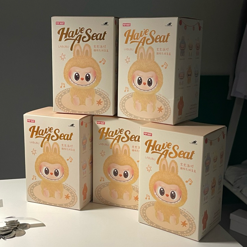 **พร้อมส่ง** Labubu ลาบูบู้ v2 Have a seat⭑.ᐟ🎀🧁