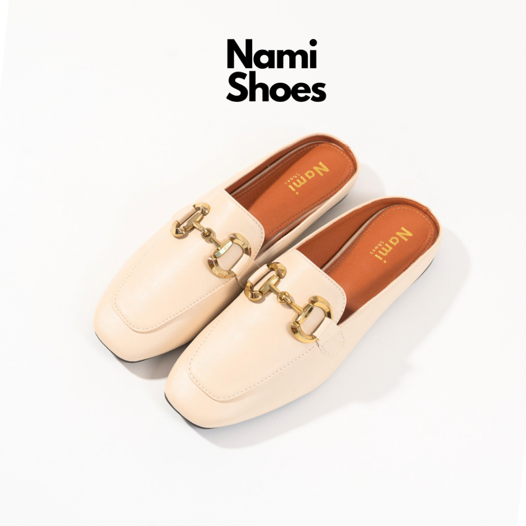 Nami รองเท้าเปิดส้น รุ่น Judie Ivory ทรงคัชชูแบบเปิดส้น ดีไซน์โดดเด่น ใส่สบาย รองเท้าผู้หญิง สวยหรู 006