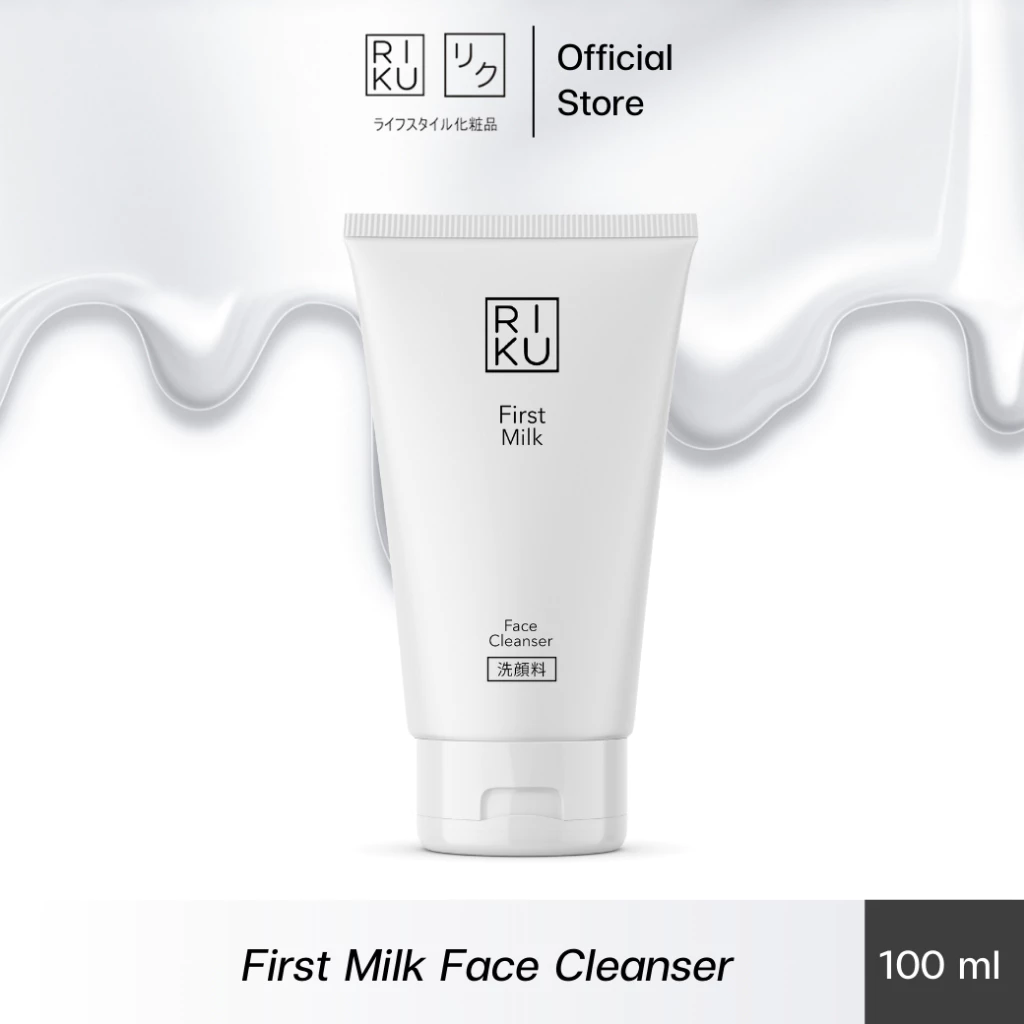 โฟมนมเกาหลี RIKU โฟมลดสิว คุมมัน หน้าใส ไม่แห้งตึง สูตรอ่อนโยน Cleansing Foam