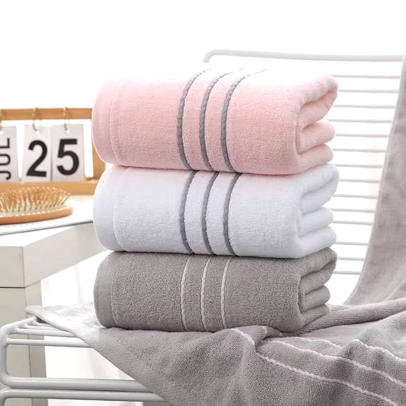 M2 ผ้าเช็ดตัว ขนาดใหญ่ เนื้อผ้าหนาอย่างดี cotton100%(70*140cm)