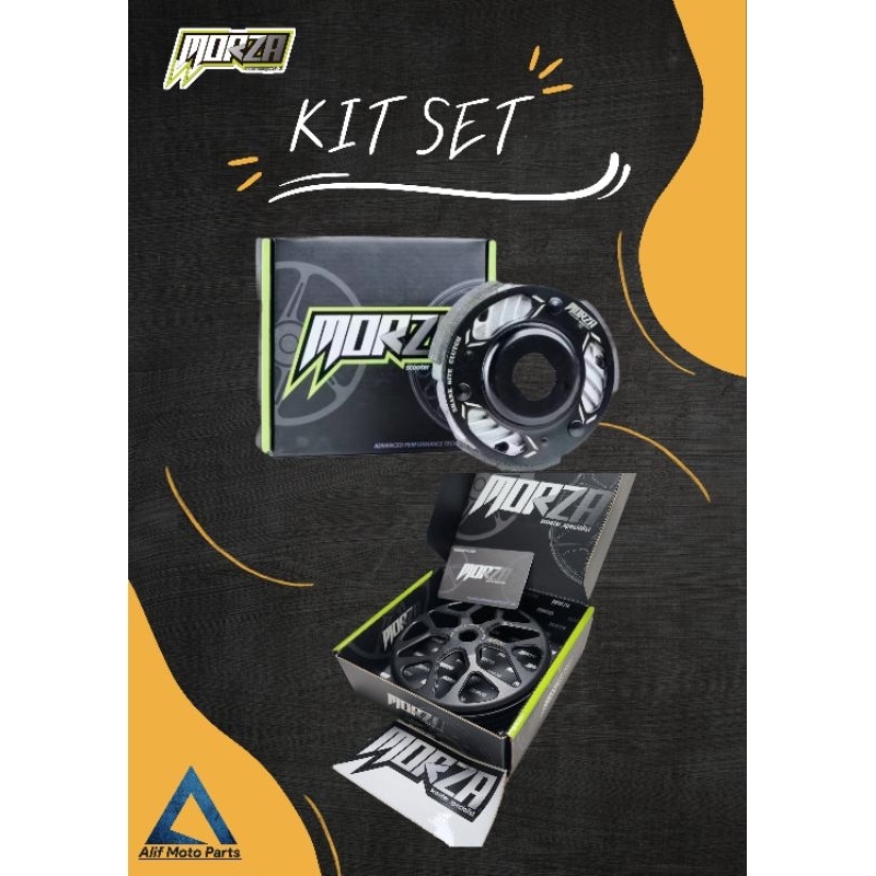 set กะโหลกครัช Forge Morza Pro Ultra light clutch bell s1. + ชุด Sport ครัช Morza Shark bite Honda/yamaha (รวม 2ชิ้น)