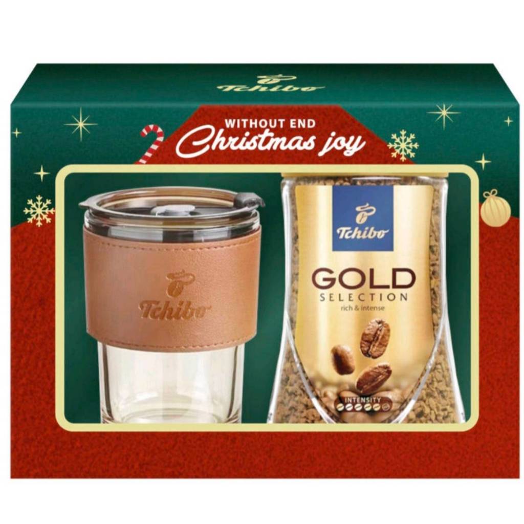 E-TAX กาแฟ ทชิโบ โกลด์ 200 กรัม [แถมแก้ว] tchibo gold selection Freeze-Dried Coffee กาแฟสำเร็จรูป