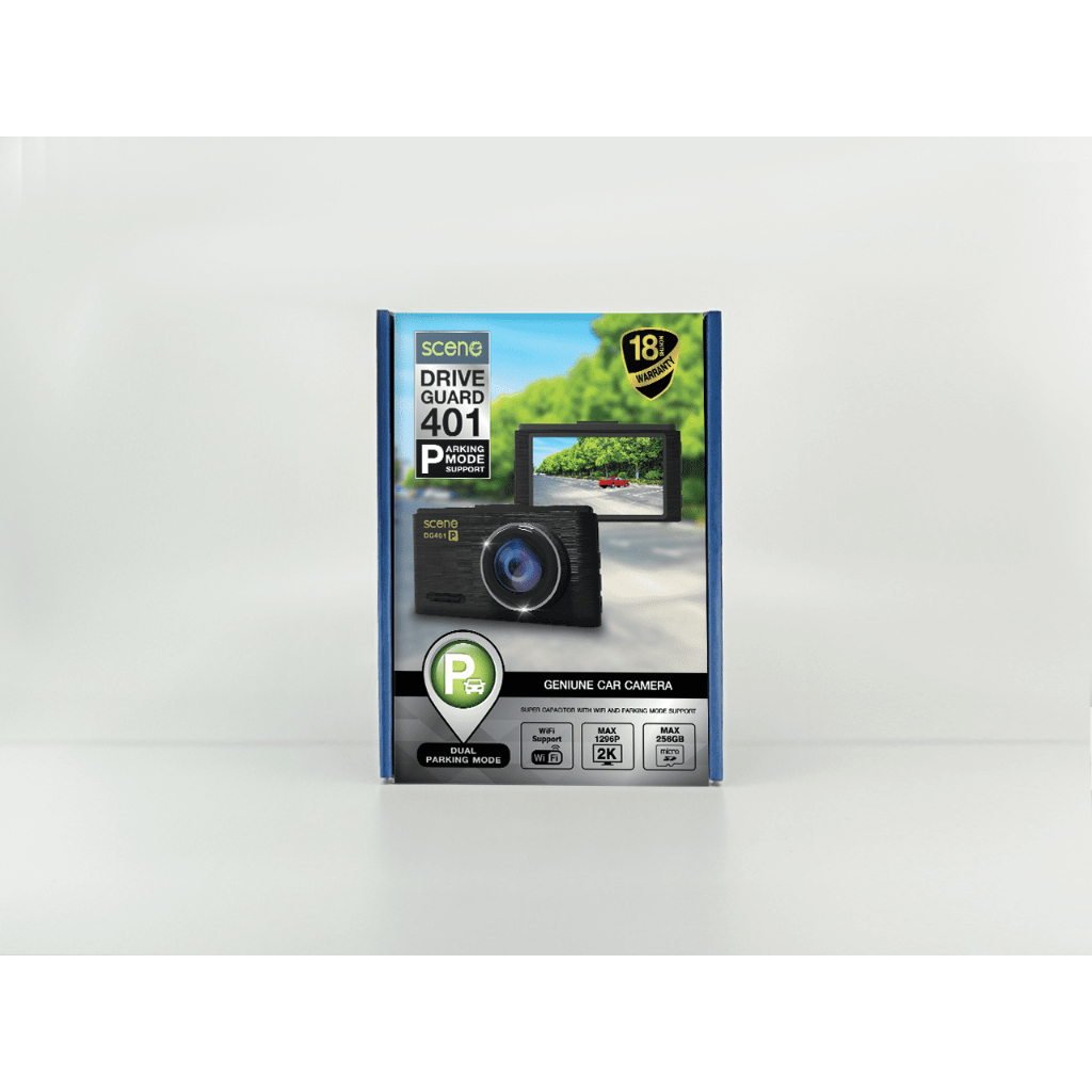 SCENE DRIVE GUARD 401P กล้องติดรถยนต์ 1296P WiFi ประกันศูนย์ไทย ฟรีการ์ด 32GB