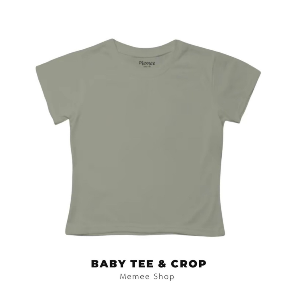 MEMEE ~ เสื้อยืดCotton นิ่มใส่สบาย S-XL(สีพื้นผู้หญิง) รูปที่ 8