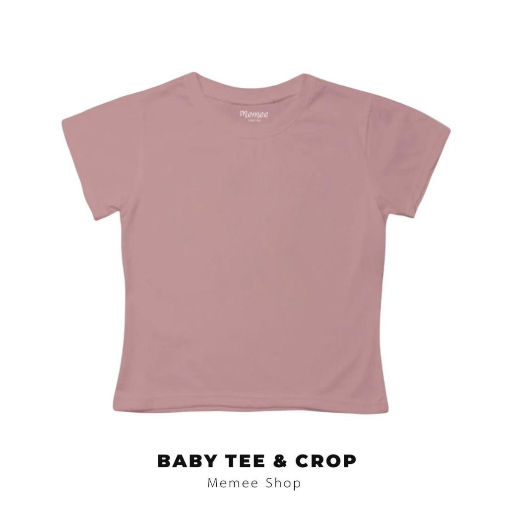 MEMEE ~ เสื้อยืดCotton นิ่มใส่สบาย S-XL(สีพื้นผู้หญิง) รูปที่ 2