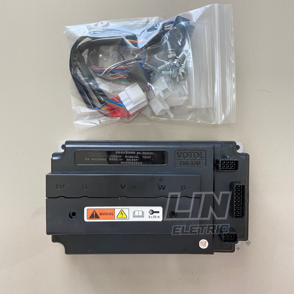 กล่องควบคุม EM100 Votol พร้อมสายต่อ