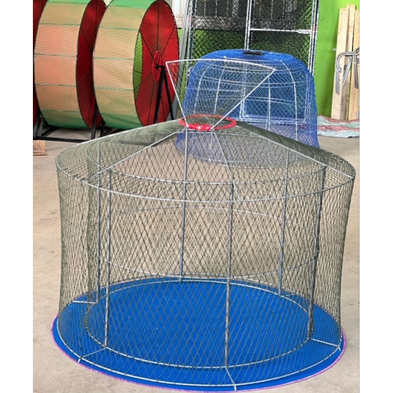 สุ่มล่อ 2ชั้น สุ่มเวียน ไซส์จัมโบ้ 115×85 ซม. เชือกเบอร์ 15 คละสี พับได้