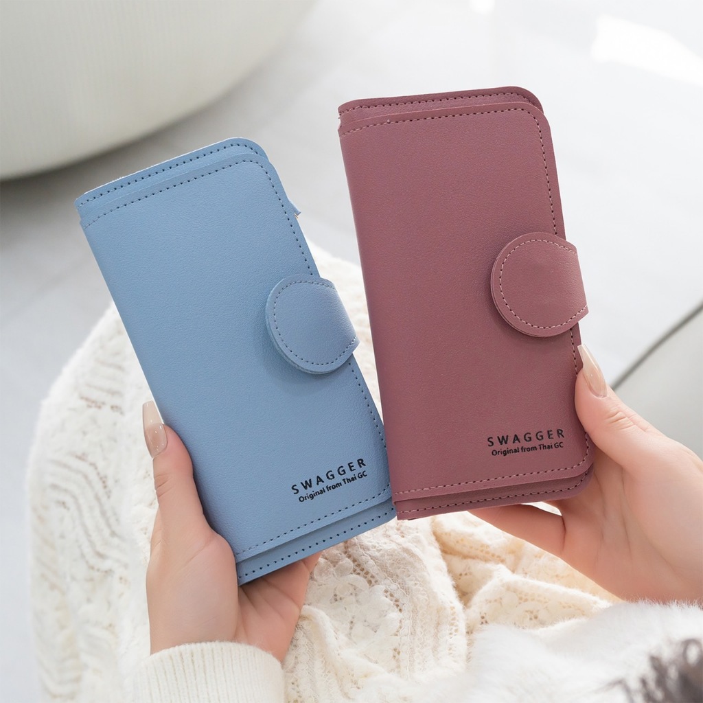 กระเป๋าสตางค์ใบยาว (GC-009) ดีไซน์สวย เก็บของได้เยอะ ช่องใช้งานเยอะ