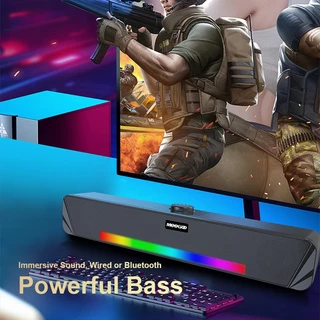 MEEGOO ลำโพงบลูทูธ/มีสาย Wireless Bluetooth Speaker แท่งเสียง HIFI LED สำหรับPC/แล็ปท็อป/มือถือ