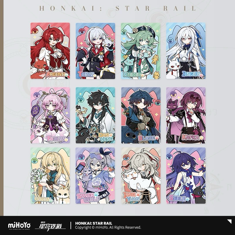 [พร้อมส่ง]Official แท้ Meow เลเซอร์การ์ด Honkai Star rail Mihoyo