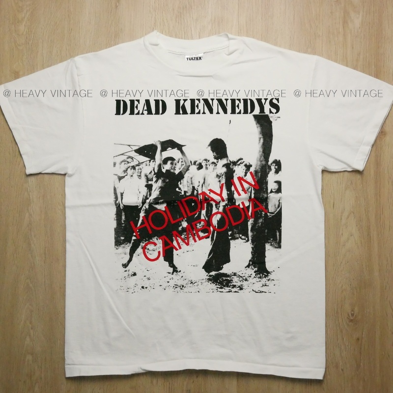 DEAD KENNEDYS HOLIDAY IN CAMBODIA  เสื้อวินเทจ ป้ายUSA เสื้อทัวร์ วงร๊อค heavy vintage shirt