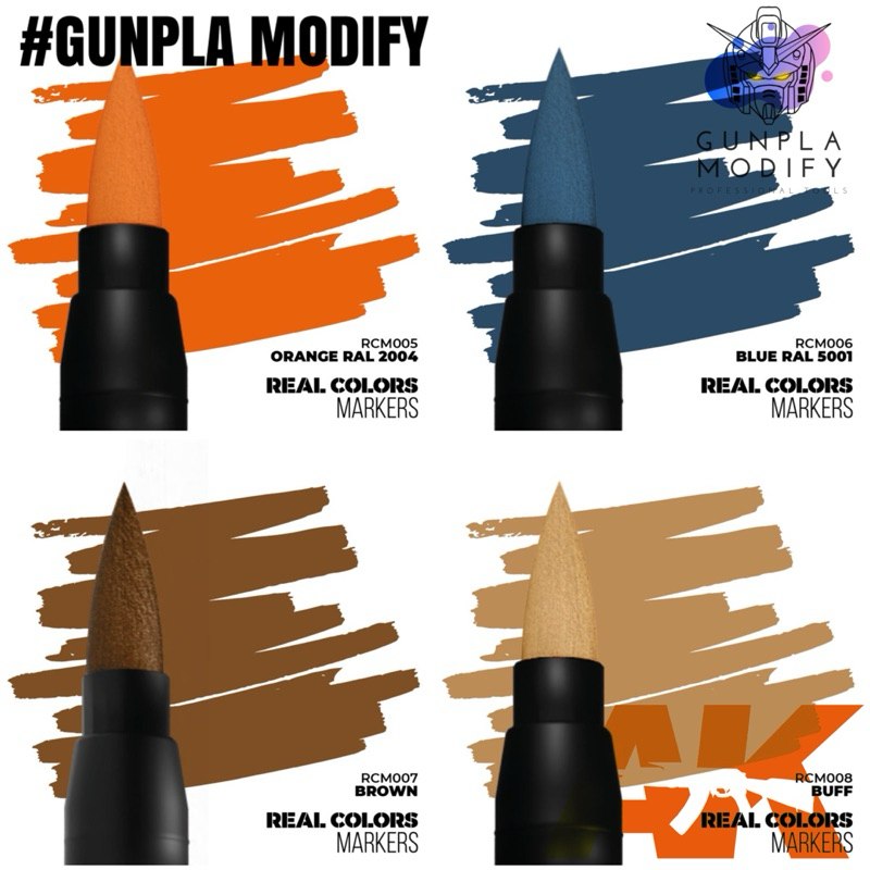 AK INTERACTIVE Real Color Marker ปากกามาร์คเกอร์ ระบายสี อะคริลิคสูตรน้ำ