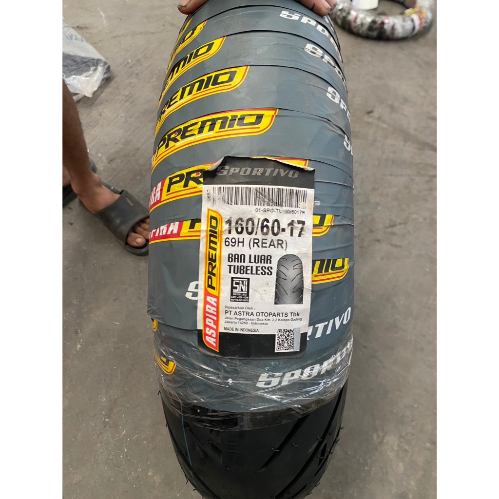 ยางรถมอเตอร์ไซค์ ASPIRA รุ่น SPORTIVO  ขนาด 160/60-17 ปี21 TL