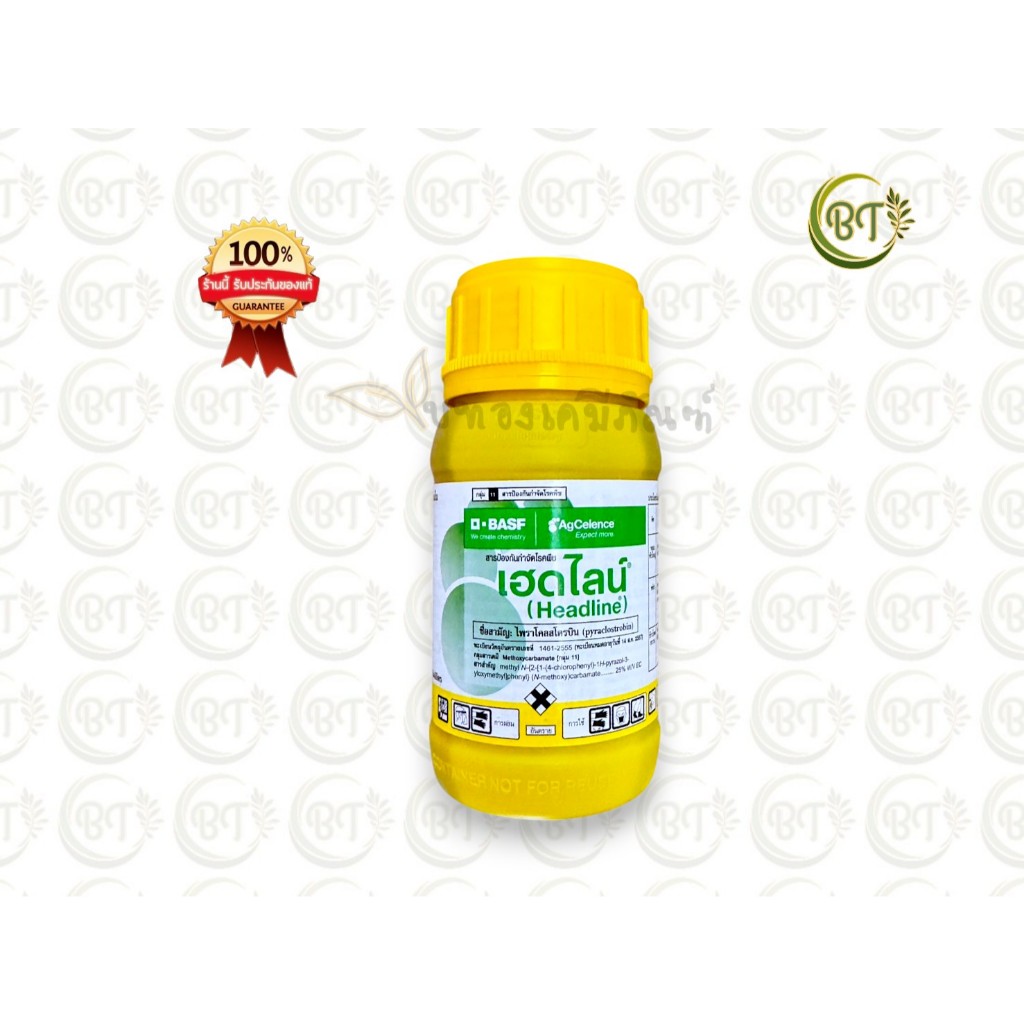 ขนาด 250 ซีซี เฮดไลน์ สารไพราโคลสโตรบิน บีเอเอสเอฟ สารป้องกันกำจัดโรคพืชจากเชื้อรา