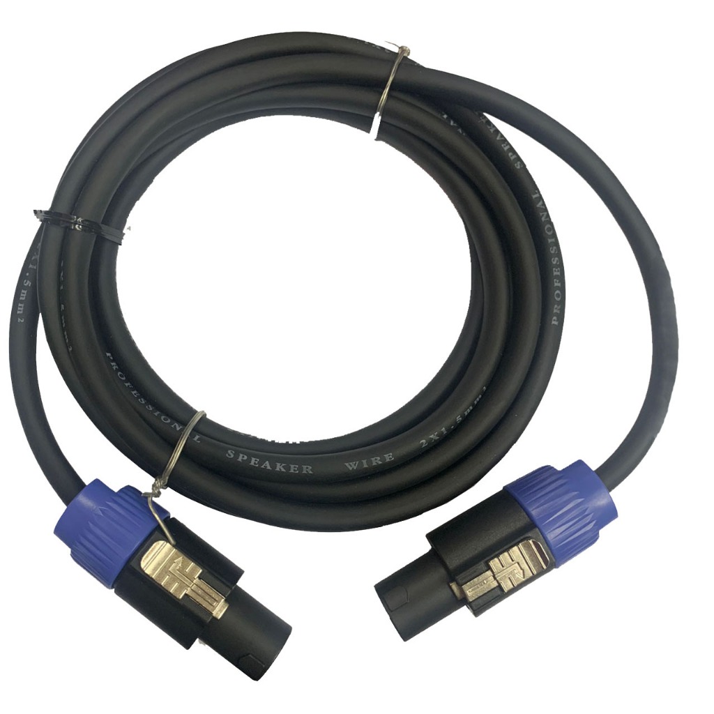 ppautosound สายลำโพง พร้อมปลั๊กสเปคคอนอย่างดี ขนาด 2x2.5mm สายสเปคคอนหัว-ท้าย ยาว 2M/3M/5M/10M/15M/20M/25M/30M