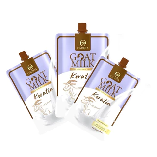 Carista -เคราตินนมแพะสีม่วง แบบ ซอง50g. Goat Milk Keratin Mask