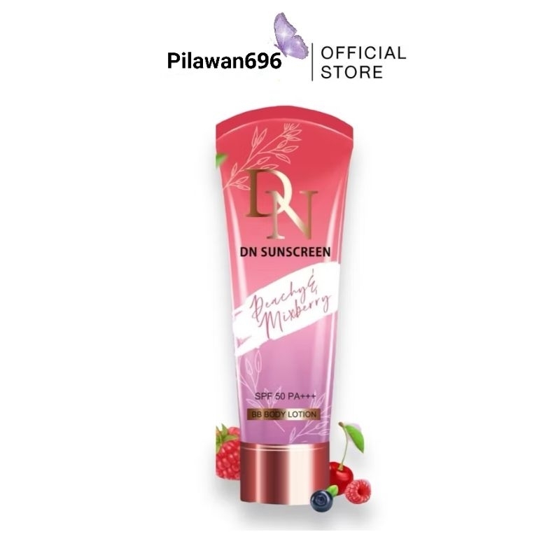 กันแดดดีเอ็น DN SUNSCREEN SPF 50 PA+++  ดีเอ็น ซันสกรีน พีชชี่ แอนด์ มิกซ์เบอร์รี่ บีบีโลชั่น เอสพีเอฟ50พีเอ+++