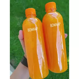ขวดทรงกลมเรียบ 500 ml ขวดรุ่นหนา 100 ใบ พร้อมฝา(สั่งไม่เกิน 100 ใบ/ออเดอร์เท่านั้น)