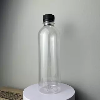 ขวดทรงกลมเรียบ 500 ml ขวดรุ่นหนา 100 ใบ พร้อมฝา(สั่งไม่เกิน 100 ใบ/ออเดอร์เท่านั้น)