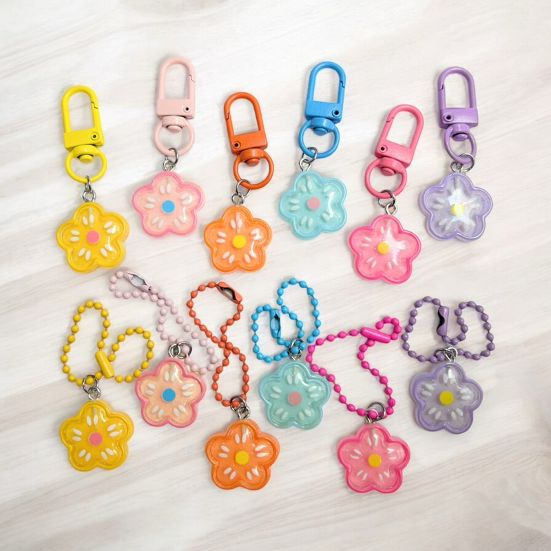 🌻ร้านไทย พวงกุญแจน่ารัก พวงกุญแจดอกไม้ จี้ดอกไม้ ของขวัญ ของปัจฉิม สำหรับคล้องอเนกประสงค์