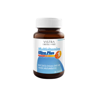 [แพ็ค 2] VISTRA VITAL-PRO Multivitamins Ultra Plus Amino Acid-วิสทร้า ไวทัล-โปร วิตามินรวม อัลตร้า พลัส กรดอะมิโน 30เม็ด