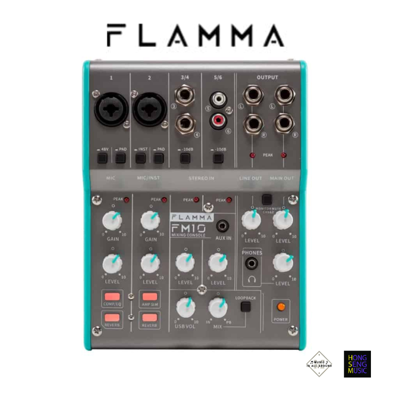 Flamma FM10 Digital Mixer with DSP