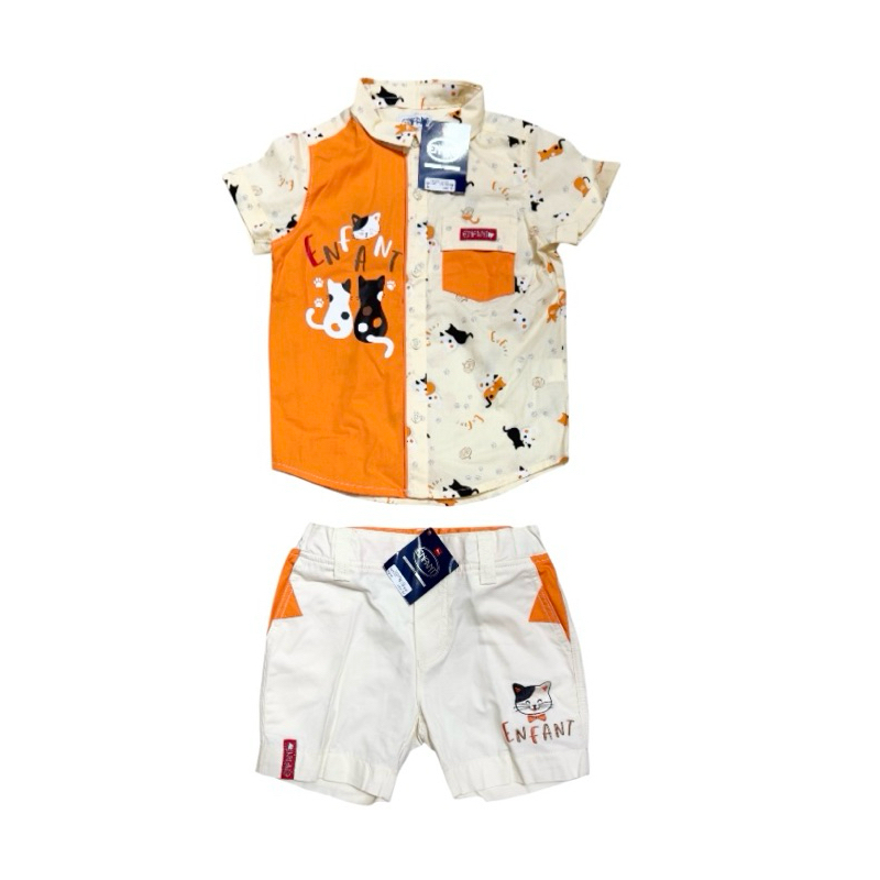 Enfant  New Collection ชุดหล่อ ชุดเที่ยว คอกปก ลายใหม่ สำหรับเด็กอายุ 6เดือน-24เดือน