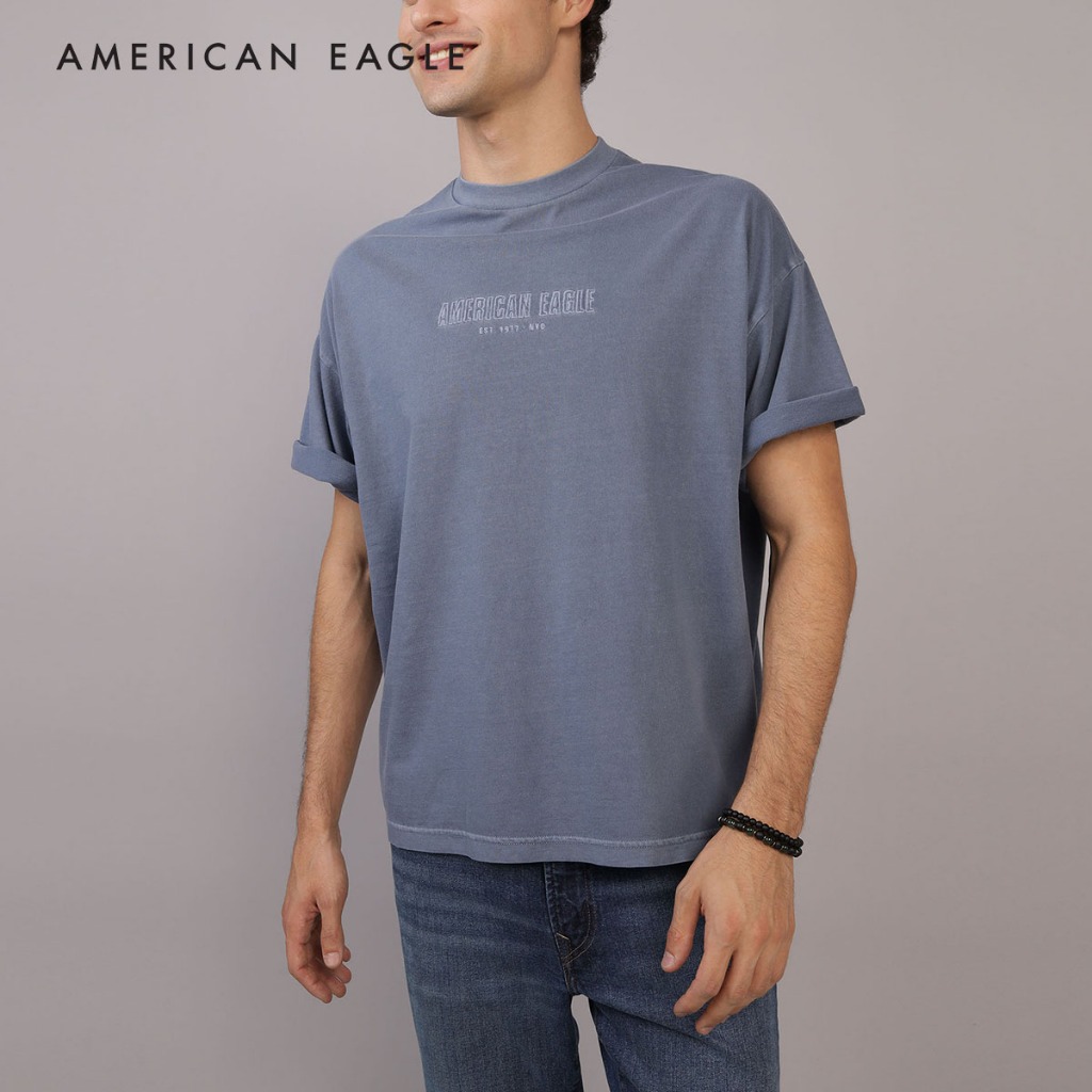 American Eagle Oversized Graphic T-Shirt เสื้อยืด ผู้ชาย กราฟฟิค โอเวอร์ไซส์ (NMTS 017-3805-421)