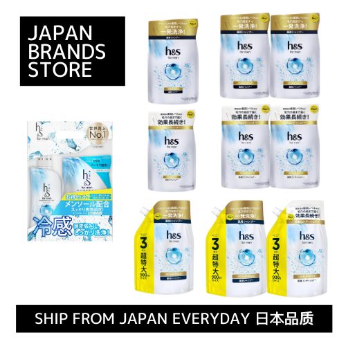 [Ship from Japan Direct]h&s for men Scalp EX (Shampoo 370ml/Refill 300ml) (Shampoo/Refill 300ml) (Sh