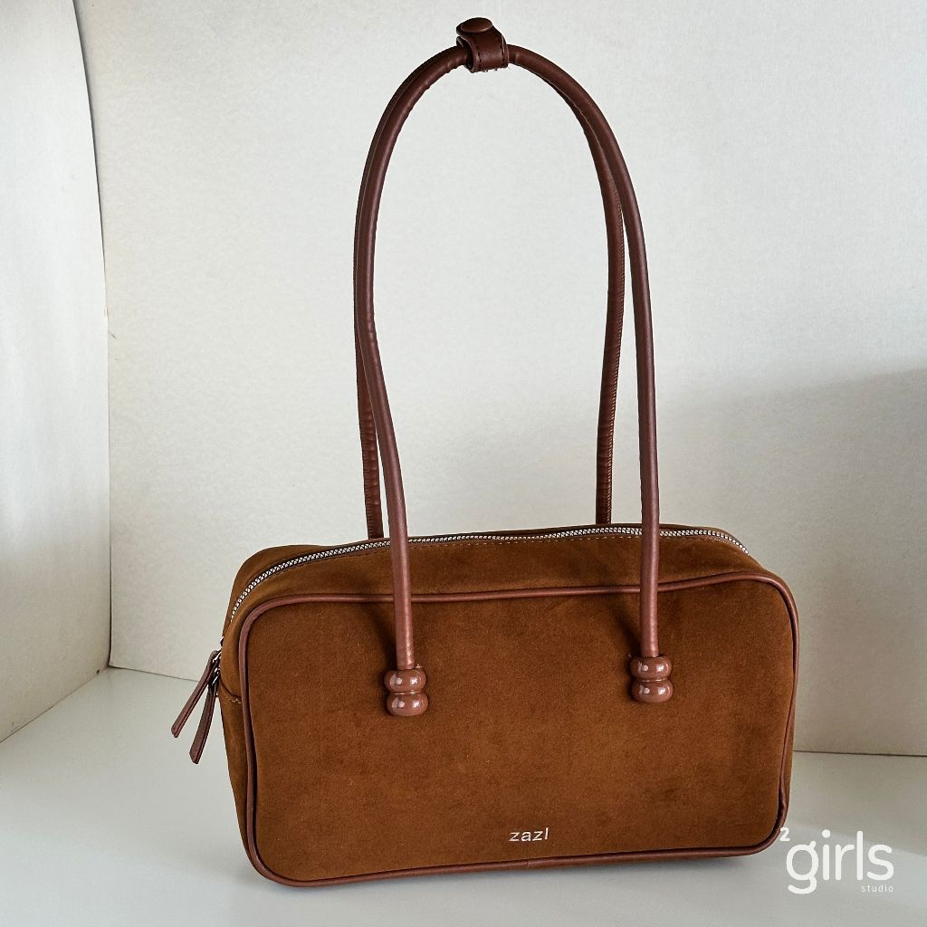 Aimee Boston bag กระเป๋าสะพายข้างหนังกลับ พรีออเดอร์