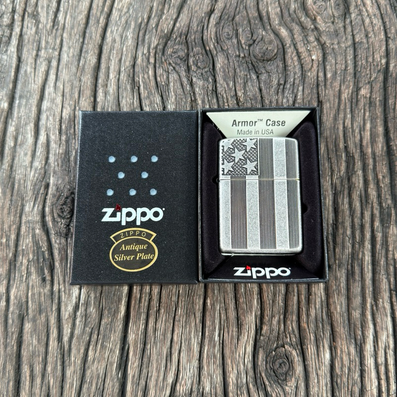 Zippo รุ่น 28974 US Flag Armor ของแท้