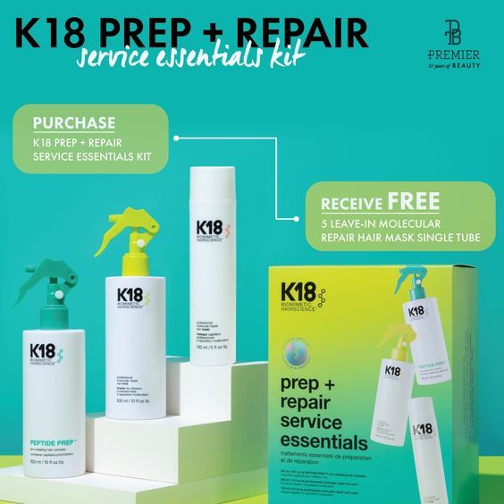 K18 Prep+Repair service essentials. เซ็ตตัวซ่อมบำรุงเส้นผมแบบต่อบอนผมล้ำลึกที่สุด ( พิเศษของแถม และเทคนิคการใช้งาน )