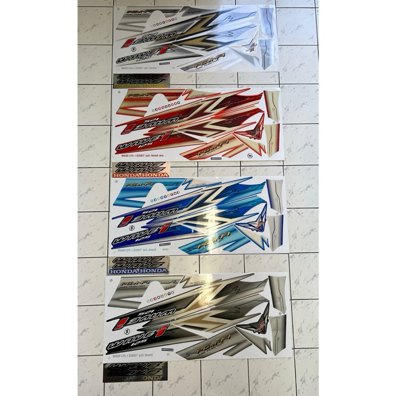 สติ๊กเกอร์ เวฟ 125i รุ่น5 ปี2007 สติ๊กเกอร์ Wave 125i รุ่น5 ปี2007