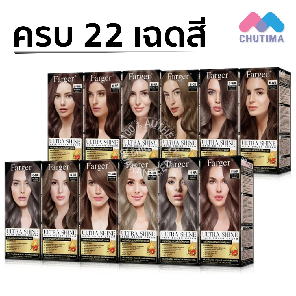 (สินค้าตัดฝากล่อง) ครีมเปลี่ยนสีผม สีย้อมผม ฟาร์เกอร์ อัลตร้า ชายน์ FG Farger Ultra Shine Hair Color Cream 100 ml.