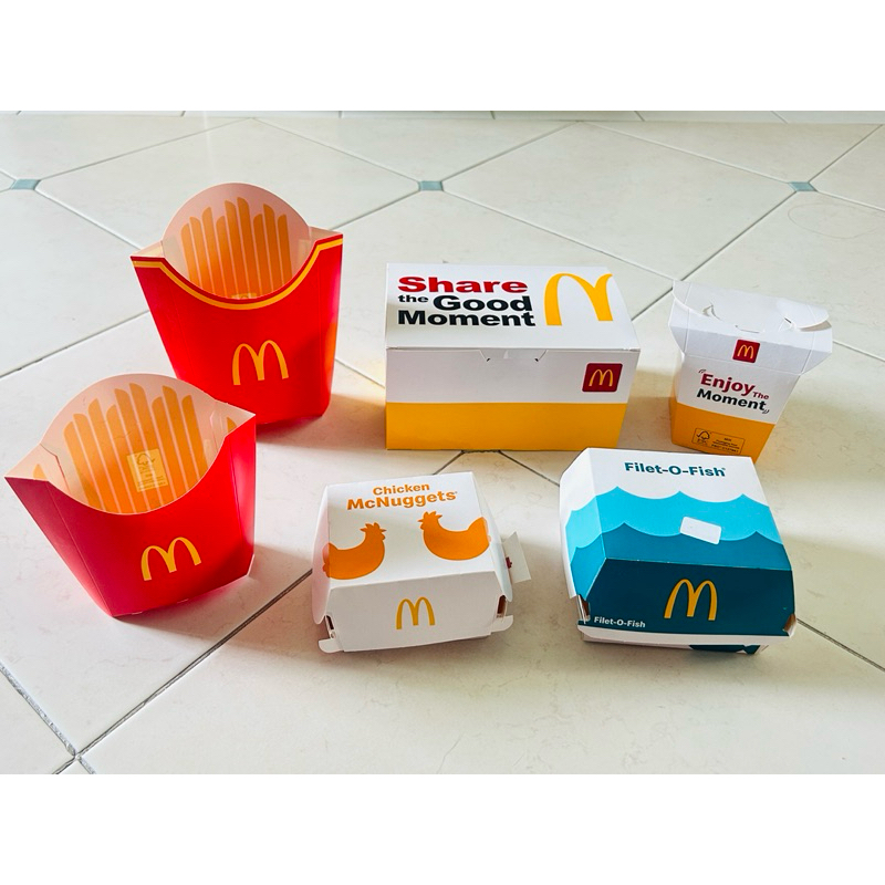 McDonald Package กล่องกระดาษใส่อาหาร (มือสอง)