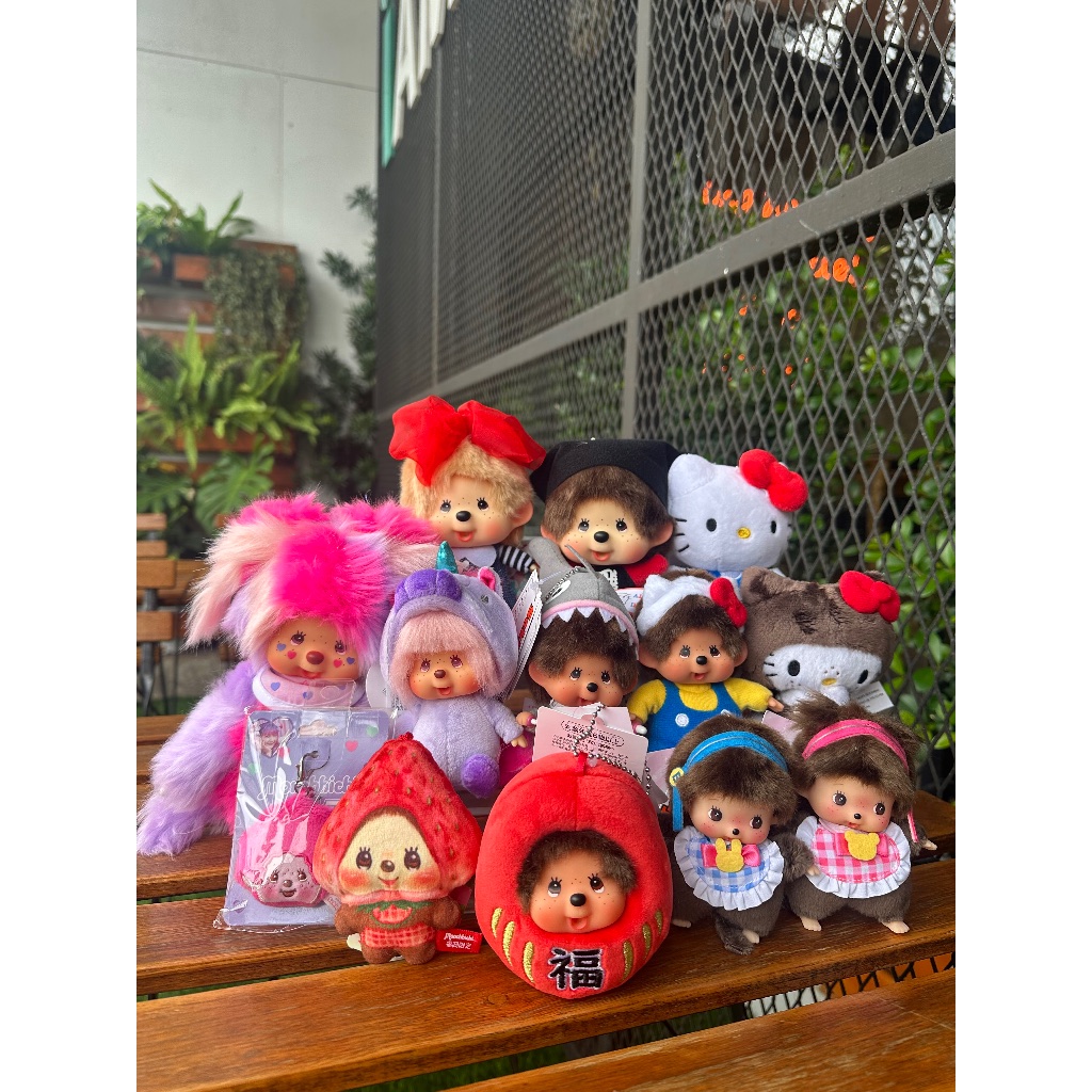 [พร้อมส่ง ของแท้ ]พวงกุญแจม่อนชิชิ มอนชิชิ Monchhichi ของแท้จากญี่ปุ่น