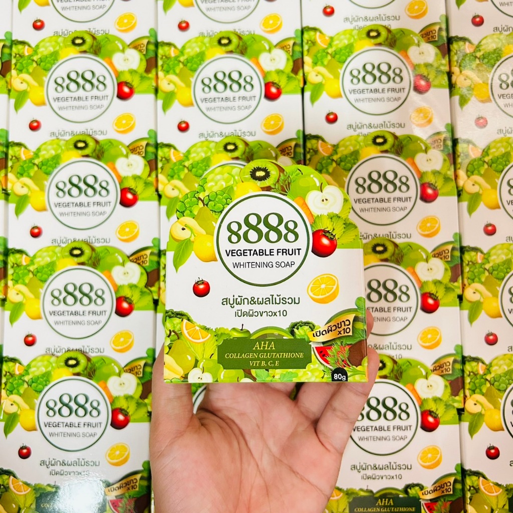 8888 Vegtable fruit soap สบู่ผักผลไม้รวม 80g