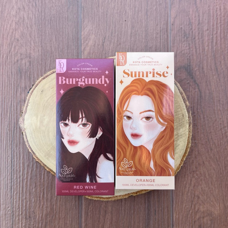 KOTA แท้ 💯 สีย้อมผม สีย้อมผมออแกนิค สีย้อมผมสีแดง